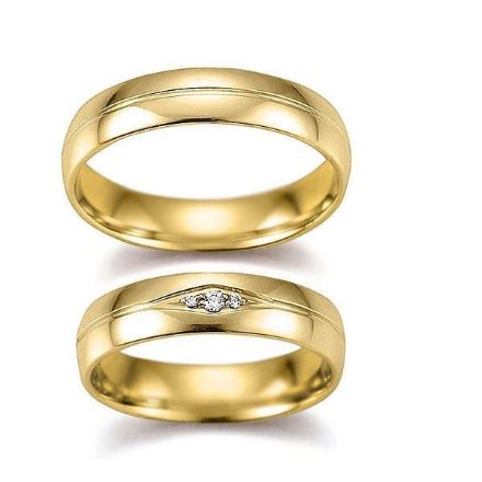 Gifteringer i gult gull 14 kt, 5 mm. GERSTNER - 282620 Gifteringer i gult gull 14 kt, 5 mm. GERSTNER - 282620