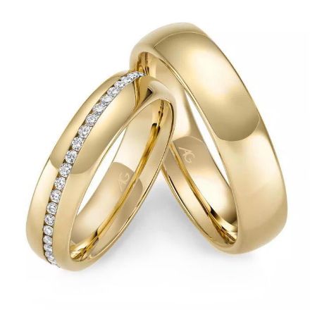 Gifteringer gult gull 14 kt, 5 mm. GERSTNER - 431285 Gifteringer gult gull 14 kt, 5 mm. GERSTNER - 431285