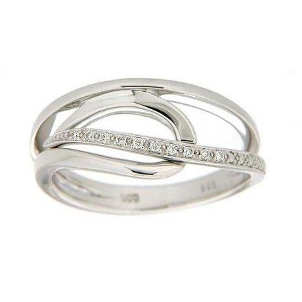 Diamantring i hvitt gull 0,05 ct W-Si -53696 Diamantring i hvitt gull 0,05 ct W-Si -53696