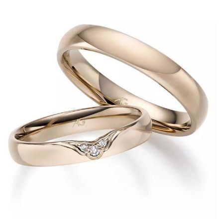 Gifteringer nøttefarget gull 14 kt, 3.5 mm. GERSTNER - 431310 Gifteringer nøttefarget gull 14 kt, 3.5 mm. GERSTNER - 431310