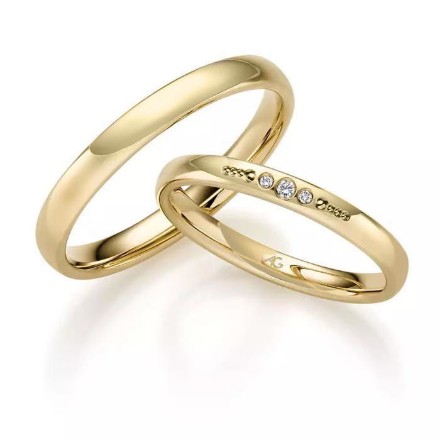 Gifteringer gult gull 14 kt, 2.5 mm. GERSTNER - 431320 Gifteringer gult gull 14 kt, 2.5 mm. GERSTNER - 431320