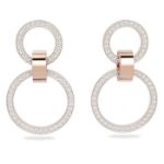 Swarovski øredobber Hollow hoop, rose - 5636502