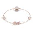 Swarovski armband Dazzling Swan, rosa, rose gold tone - 5472271