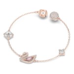 Swarovski armband Dazzling Swan, rosa, rose gold tone - 5472271