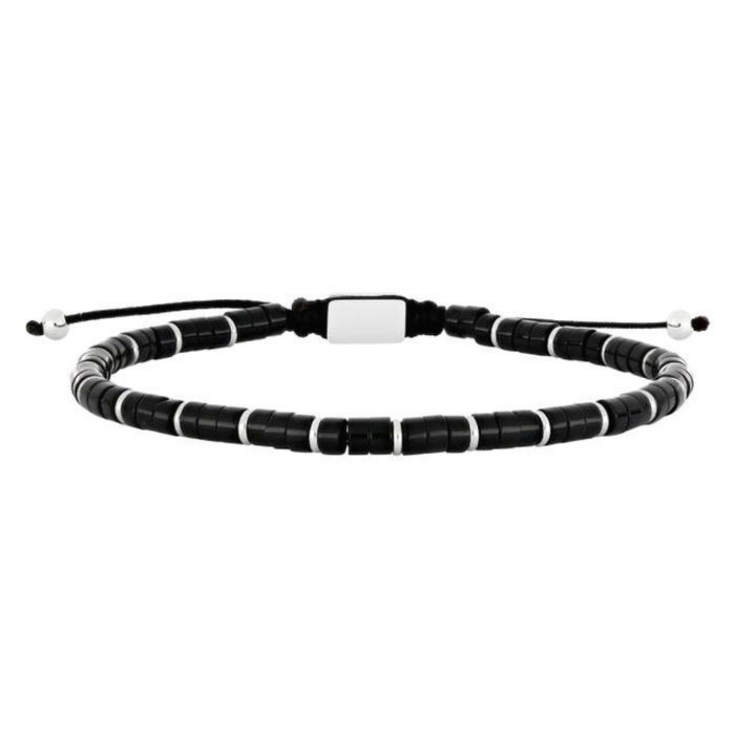 Herrearmbånd med onyx svart, 19-25 mm. SON of NOA - 889 004