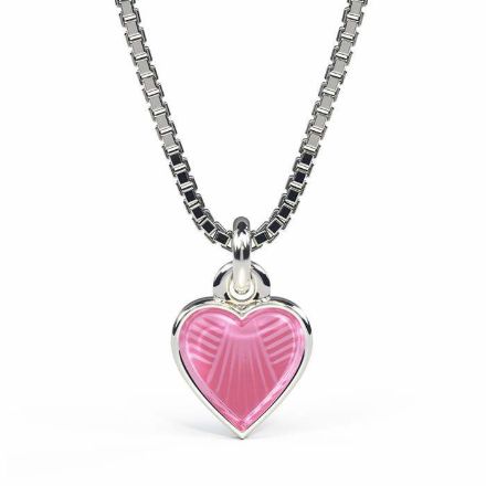 Smykke Rosa hjerte i sølv, til barn - 22701 Smykke Rosa hjerte i sølv, til barn - 22701
