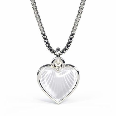 Smykke Hvitt hjerte i sølv, til barn - 11703 Smykke Hvitt hjerte i sølv, til barn - 11703