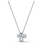 Swarovski smykke Attract Cluster Pendant, White, Rhodium Plated - 5571077