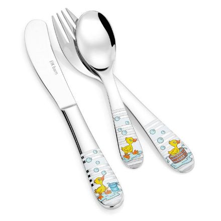 Stål barnebestikk Gakki, 3 deler - 6843 Stål barnebestikk Gakki, 3 deler - 6843