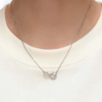 Swarovski smykke Infinity Necklace, hvitt - 5520576