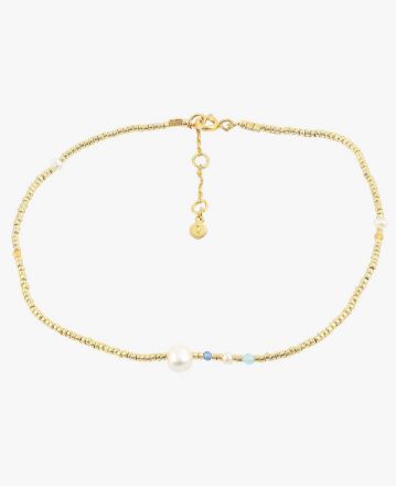 Isabella ankelkjede i 18kt forgylt sølv. HULTQUIST - S08090G Isabella ankelkjede i 18kt forgylt sølv. HULTQUIST - S08090G