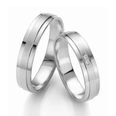 Gifteringer i palladium 950, 4.5 mm. Slim line - 14807143	 Gifteringer i palladium 950, 4.5 mm. Slim line - 14807143