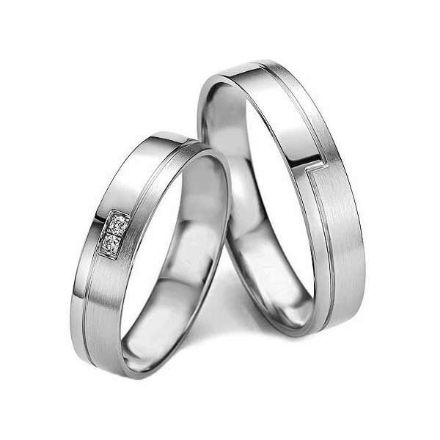 Gifteringer i palladium 950, 4.5 mm. Slim line -14807139	 Gifteringer i palladium 950, 4.5 mm. Slim line -14807139