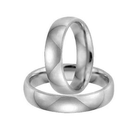 Gifteringer i palladium 950, 5 mm. GERSTNER - 2831050	 Gifteringer i palladium 950, 5 mm. GERSTNER - 2831050