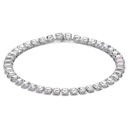 Swarovski smykke Millenia necklace Octagon cut crystals, White, Rhodium plated - 5614929 Swarovski smykke Millenia necklace Octagon cut crystals, White, Rhodium plated - 5614929