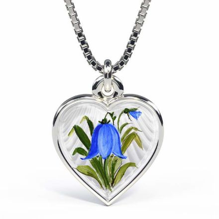 Halskjede i sølv - Blåklokkemotiv - 120720 Halskjede i sølv - Blåklokkemotiv - 120720