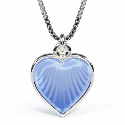 Smykke Lys blått hjerte i sølv, til barn - 119702 Smykke Lys blått hjerte i sølv, til barn - 119702