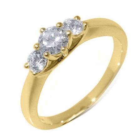 Diamantring forlovelsesring i gult gull  Azur 0,51 ct TW-Si2 - ABR007510 Diamantring forlovelsesring i gult gull  Azur 0,51 ct TW-Si2 - ABR007510