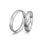 Gifteringer fra Breuning i platina 950, 4 mm. BASIC LIGHT - 44804219	