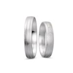 Gifteringer i platina 950, 4 mm. BASIC LIGHT - 44805609