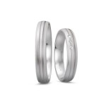 Gifteringer i platina 950, 3.5 mm. BASIC LIGHT - 44805633