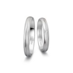 Gifteringer i platina 950, 3 mm. BASIC LIGHT - 44805649