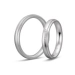 Gifteringer i platina 950, 3.5 mm. BASIC LIGHT - 44805651