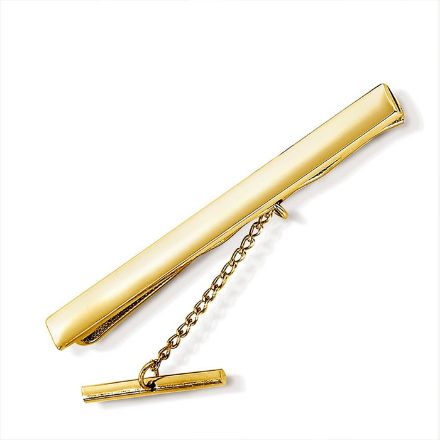 Slipsnål i forgylt sølv med metall bakstykke - 64810 Slipsnål i forgylt sølv med metall bakstykke - 64810