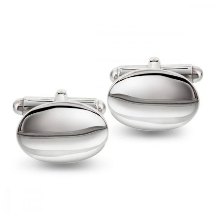 Mansjettknapper i sølv ovale - 63911 Mansjettknapper i sølv ovale - 63911