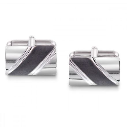 Mansjettknapper i sølv med metall bakstykke - 63891 Mansjettknapper i sølv med metall bakstykke - 63891