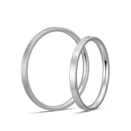 Gifteringer i platina 950, 2 mm. BASIC SLIM - 44804301 Gifteringer i platina 950, 2 mm. BASIC SLIM - 44804301