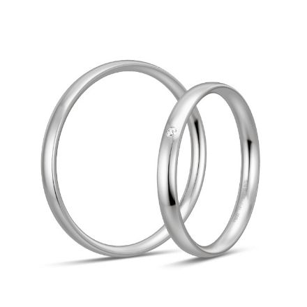 Gifteringer i platina 950, 2.5 mm. BASIC SLIM - 44804309 Gifteringer i platina 950, 2.5 mm. BASIC SLIM - 44804309