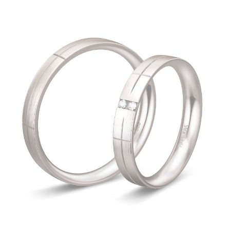 Gifteringer i hvitt gull 14 kt, 3.5 mm.BASIC LIGHT - 48042330 Gifteringer i hvitt gull 14 kt, 3.5 mm.BASIC LIGHT - 48042330