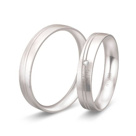 Gifteringer i hvitt gull 14 kt, 4 mm. BASIC LIGHT - 48042190 Gifteringer i hvitt gull 14 kt, 4 mm. BASIC LIGHT - 48042190