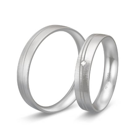 Gifteringer fra Breuning i platina 950, 4 mm. BASIC LIGHT - 44804219 Gifteringer fra Breuning i platina 950, 4 mm. BASIC LIGHT - 44804219