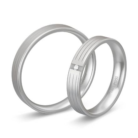 Gifteringer fra Breuning i platina 950, 4 mm. BASIC LIGHT - 44804217 Gifteringer fra Breuning i platina 950, 4 mm. BASIC LIGHT - 44804217