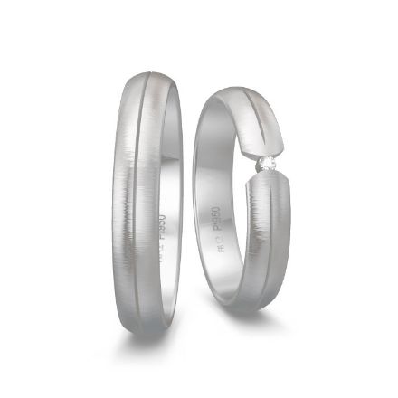 Gifteringer fra Breuning i platina 950, 4 mm. BASIC LIGHT - 44804215 Gifteringer fra Breuning i platina 950, 4 mm. BASIC LIGHT - 44804215