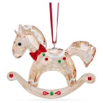 Swarovski figur Holiday Cheers Gingerbread Rocking Horse Ornament - 5627608