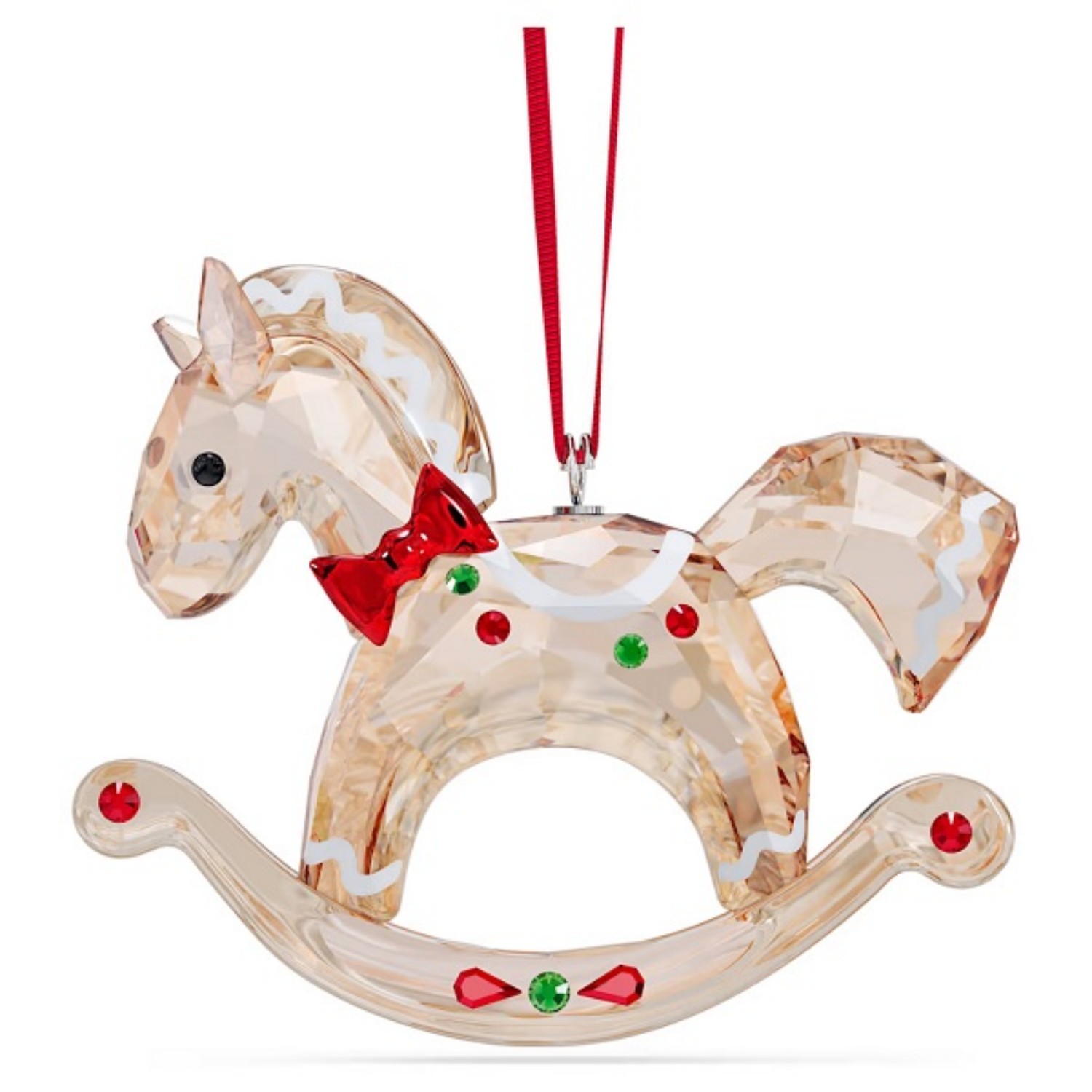 Swarovski figur Holiday Cheers Gingerbread Rocking Horse Ornament - 5627608