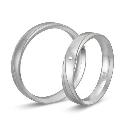 Gifteringer fra Breuning i platina 950, 4 mm. BASIC LIGHT - 44804205 Gifteringer fra Breuning i platina 950, 4 mm. BASIC LIGHT - 44804205