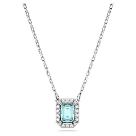 Swarovski smykke Millenia necklace Octagon cut, Blue, Rhodium plated - 5640289 Swarovski smykke Millenia necklace Octagon cut, Blue, Rhodium plated - 5640289