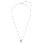 Swarovski smykke Millenia necklace Octagon cut, Blue, Rhodium plated - 5640289