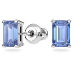 Swarovski smykkesett Millenia set Octagon cut, Blue, Rhodium plated - 5641171