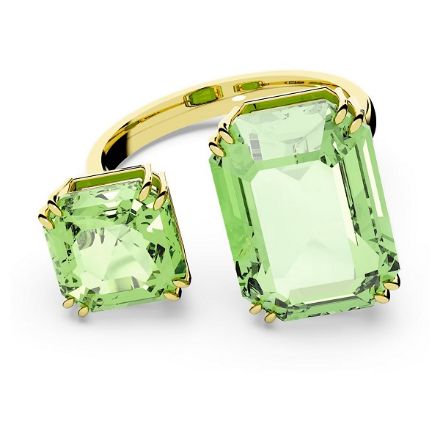Swarovski Millenia cocktail ring Octagon cut, Green, Gold-tone plated - 5614923 Swarovski Millenia cocktail ring Octagon cut, Green, Gold-tone plated - 5614923