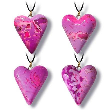 Hjertesmykke Lilla 25x23 mm. - 280206500 Hjertesmykke Lilla 25x23 mm. - 280206500