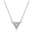 Swarovski smykke Ortyx necklace Triangle cut, White, Rhodium plated - 5642983