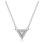 Swarovski smykke Ortyx necklace Triangle cut, White, Rhodium plated - 5642983