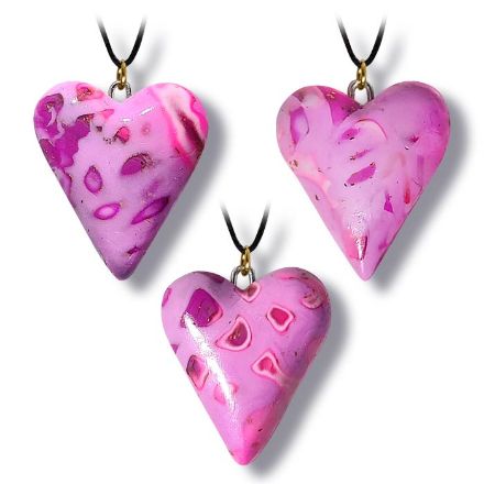 Hjertesmykke Lilla 25x23 mm. - 280206501 Hjertesmykke Lilla 25x23 mm. - 280206501