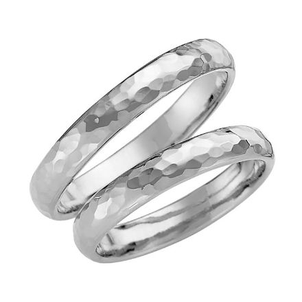 Samboerringer i sølv, 4 mm. ESPELAND - SE121SI40	 Samboerringer i sølv, 4 mm. ESPELAND - SE121SI40