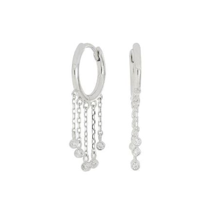 Øreringer i rhodinert sølv creol GIANOR, 30mm - 345261 Øreringer i rhodinert sølv creol GIANOR, 30mm - 345261